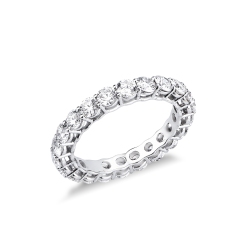 Eternity in oro bianco 750 con diamanti