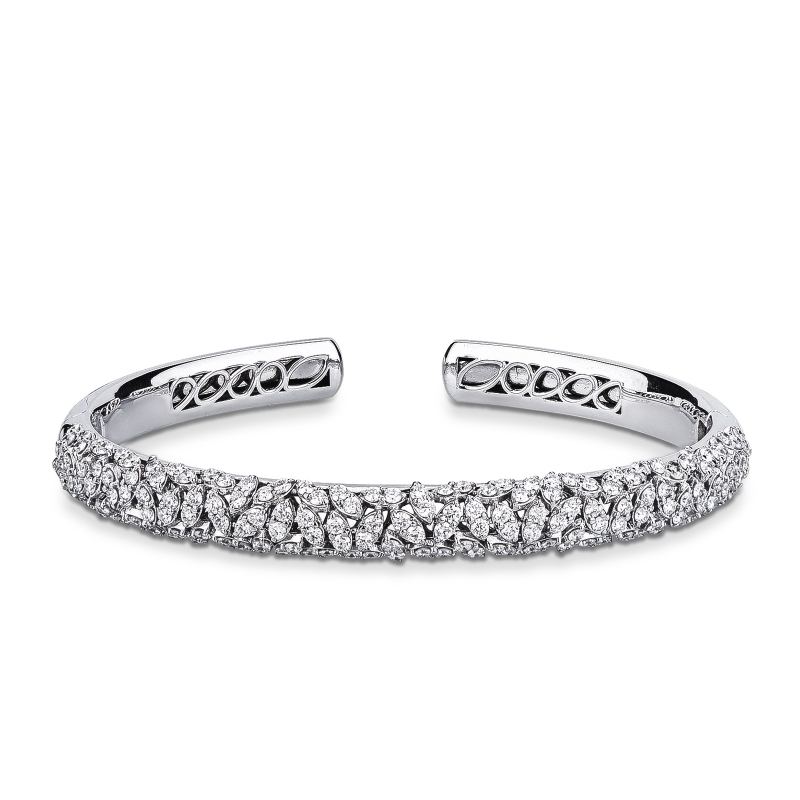BRACCIALE RIGIDO CON FINTE NAVETTES