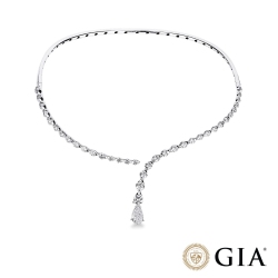 GIROCOLLO CHOKER CON GOCCIA CT1.00 F/VS CERTIFICATA E BRILL G/VS