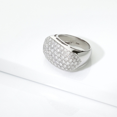 ANELLO FASCIA OVALE CON BRILL