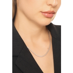 Collana tennis in oro bianco 18k con diamanti naturali 2