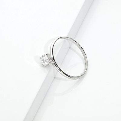 Anello da proposta Meraviglia in oro bianco 18k con diamante da 0,40 ct