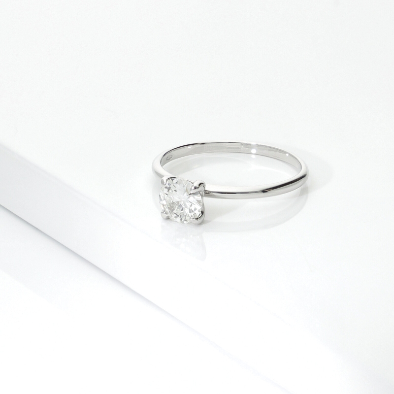 Anello di fidanzamento Meraviglia oro bianco 18k con diamante 0.70 ct