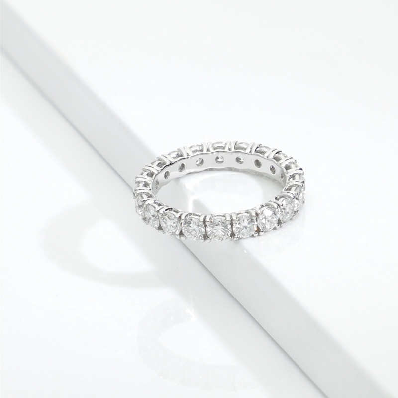 Fede eternity in oro bianco 18k con diamanti