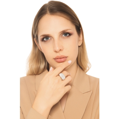 ANELLO FASCIA OVALE CON BRILL