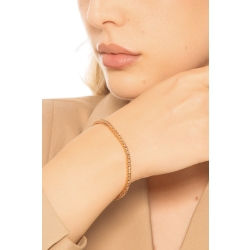 Bracciale tennis in oro rosa 750 con diamanti brown 2