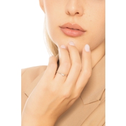 Anello solitario Meraviglia in oro bianco 18k con diamante  2