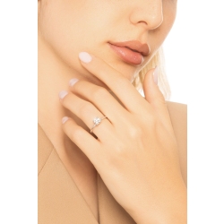 Anello fidanzamento Meraviglia oro bianco 18k diamante 0.90 ct 2