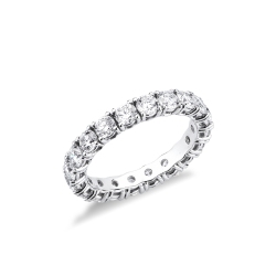 Fede eternity in oro bianco 18k con diamanti