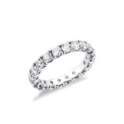 Fede eternity in oro bianco 18k con diamanti