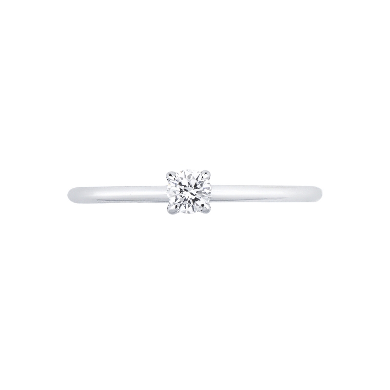 Anello solitario Meraviglia oro bianco 18k con diamante 0.20 ct