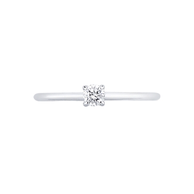 Anello solitario Meraviglia oro bianco 18k con diamante 0.20 ct
