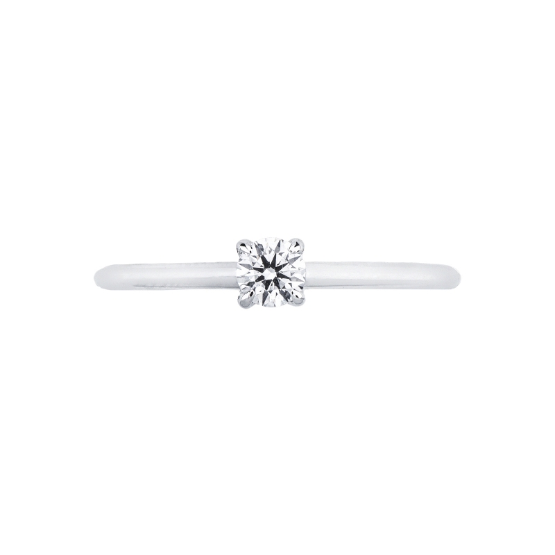 Anello solitario oro bianco 18k Meraviglia con diamante 0,25 ct