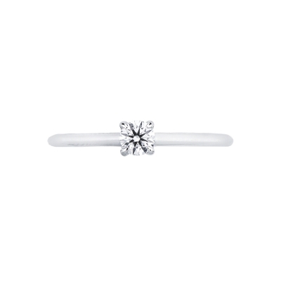 Anello solitario oro bianco 18k Meraviglia con diamante 0,25 ct