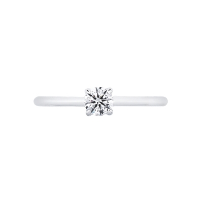 Anello solitario Meraviglia 0,30 ct in oro bianco 18k 