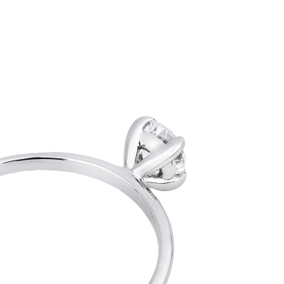 Anello da proposta Meraviglia in oro bianco 18k con diamante da 0,40 ct