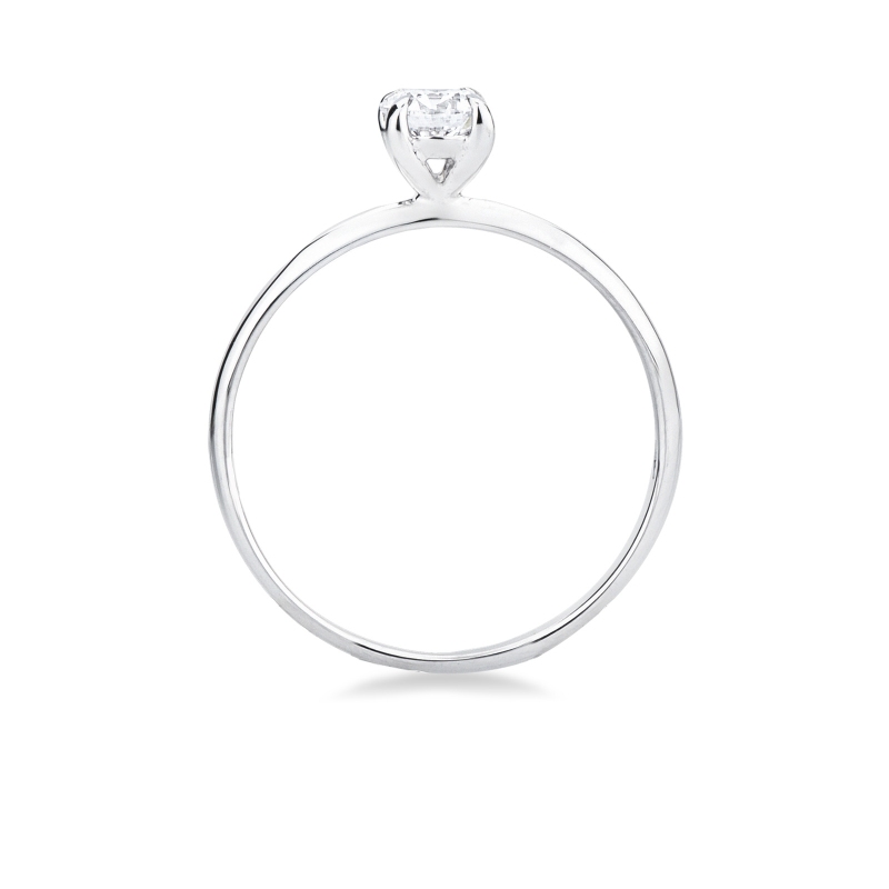 Anello da proposta Meraviglia in oro bianco 18k con diamante da 0,40 ct