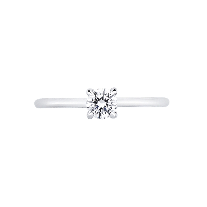 Anello da proposta Meraviglia in oro bianco 18k con diamante da 0,40 ct