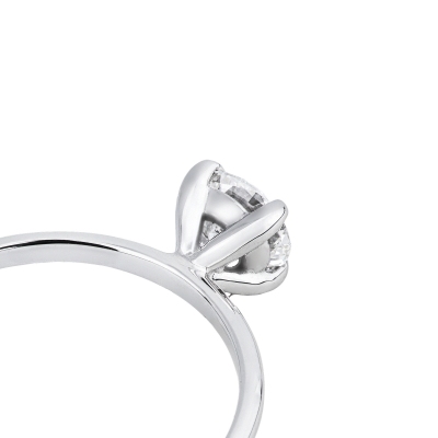 Anello di fidanzamento Meraviglia oro bianco 18k con diamante 0.70 ct
