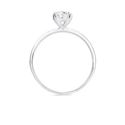 Anello di fidanzamento Meraviglia oro bianco 18k con diamante 0.70 ct