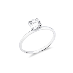 Anello di fidanzamento Meraviglia oro bianco 18k con diamante 0.70 ct