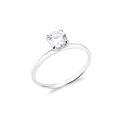 Anello di fidanzamento Meraviglia oro bianco 18k con diamante 0.70 ct