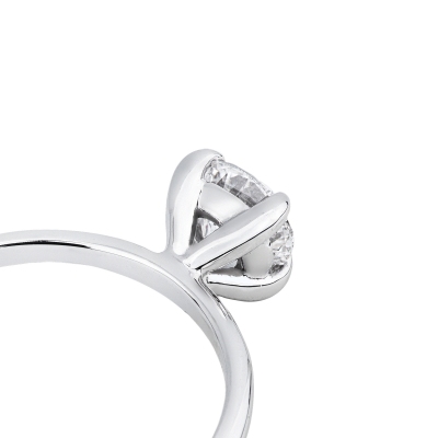 Anello fidanzamento Meraviglia oro bianco 18k diamante 0.90 ct