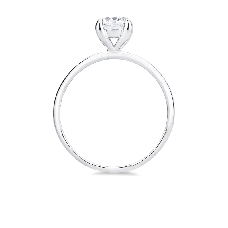 Anello fidanzamento Meraviglia oro bianco 18k diamante 0.90 ct