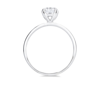 Anello fidanzamento Meraviglia oro bianco 18k diamante 0.90 ct