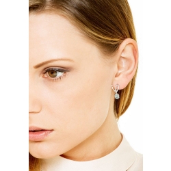 18k white gold earrings with diamonds and aquamarines  2