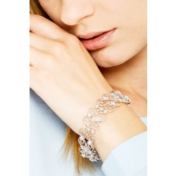 18k white gold fancy bracelet with diamonds  2