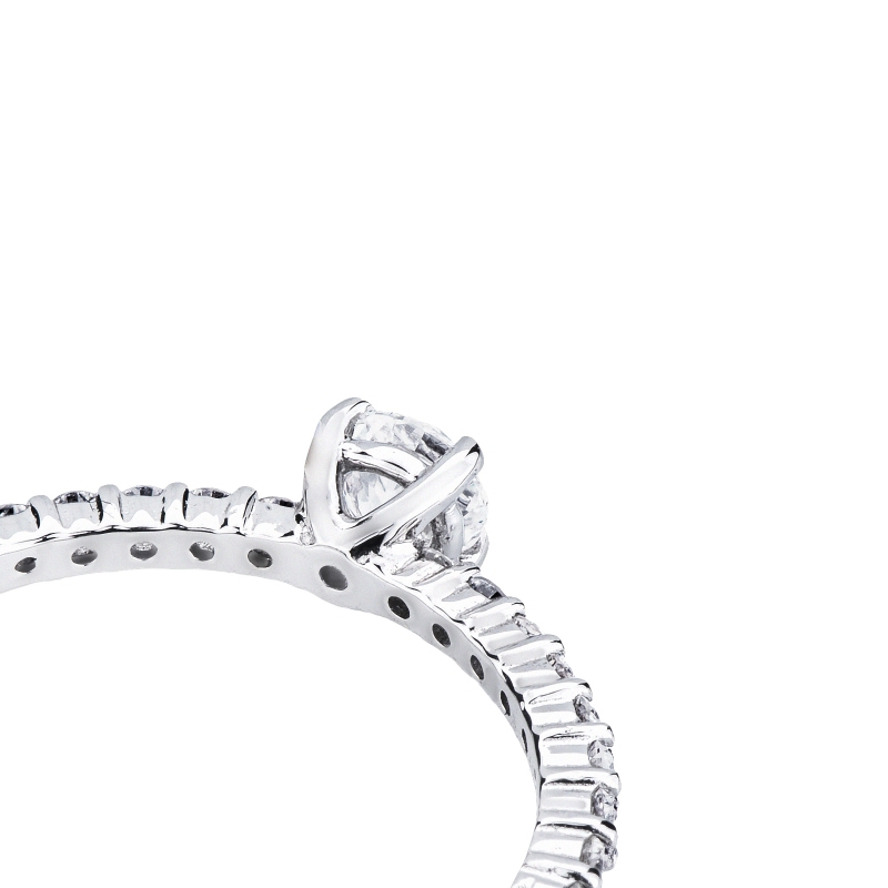 Solitario anello Magia in oro bianco 18k 0,30 ct