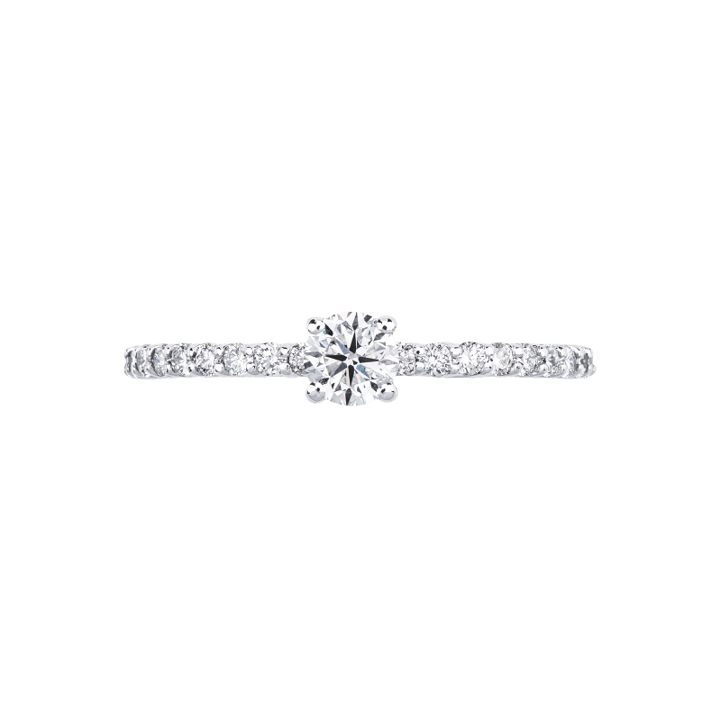 Solitario anello Magia in oro bianco 18k 0,30 ct