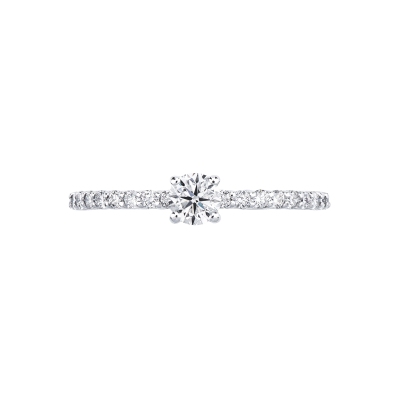 Solitario anello Magia in oro bianco 18k 0,30 ct