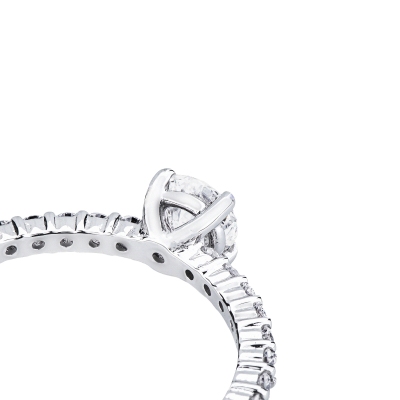 Anello solitario Magia in oro bianco 18k 0,40 ct