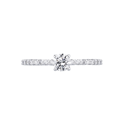 Anello solitario Magia in oro bianco 18k 0,40 ct