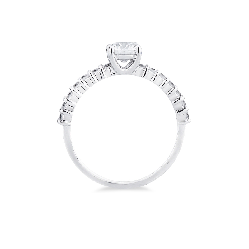 Anello fidanzamento Magia in oro bianco 18k 0,70 ct