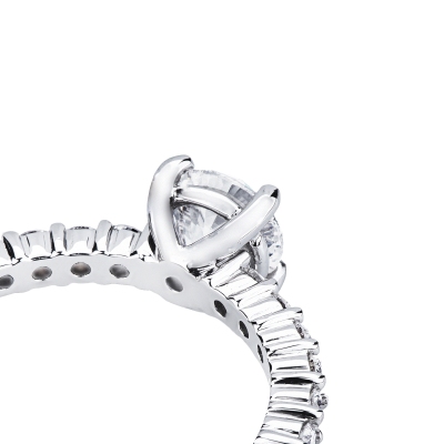 Anello fidanzamento Magia 1 carato oro bianco