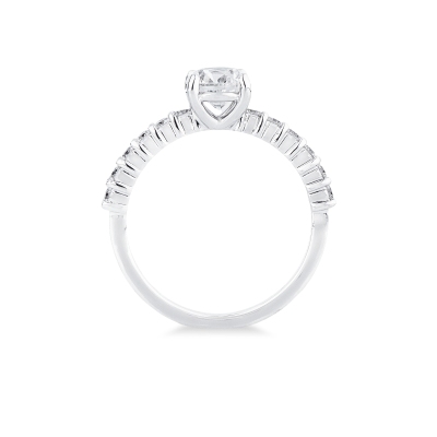Anello fidanzamento Magia 1 carato oro bianco