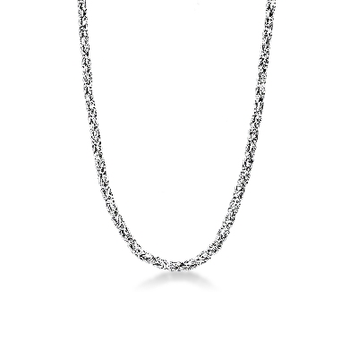 18k white gold byzantine necklace 