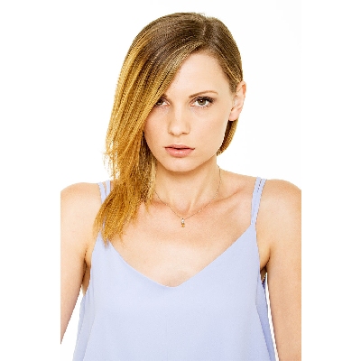 18k white gold pendant with citrine and diamonds 