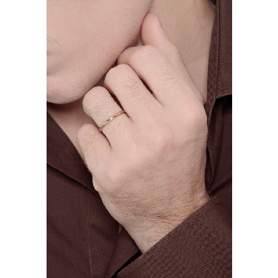 Fede francesina in oro giallo 750