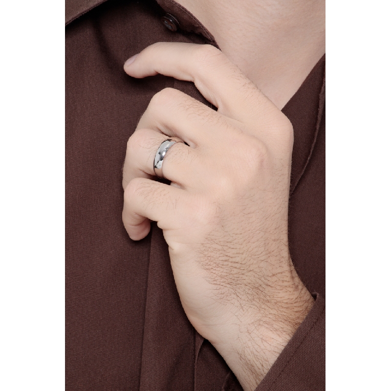 Fede Mantovana in oro bianco 18k