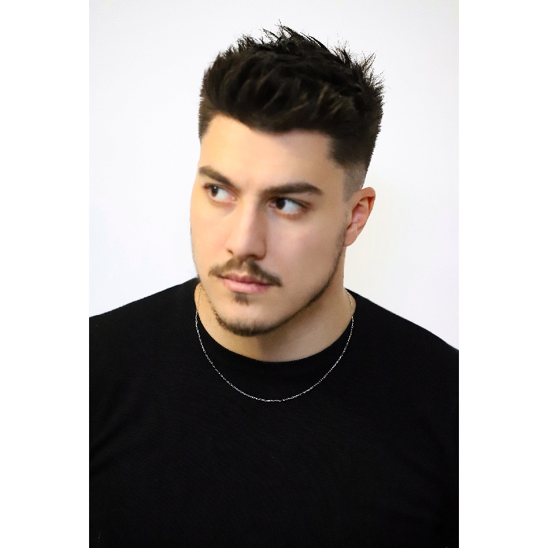 18k white gold cable necklace