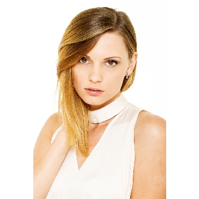 White gold 18k earrings with yellow topaz and diamonds 