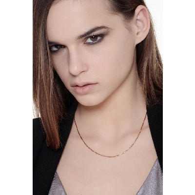 Collana veneziana in oro giallo 18k, 45 cm