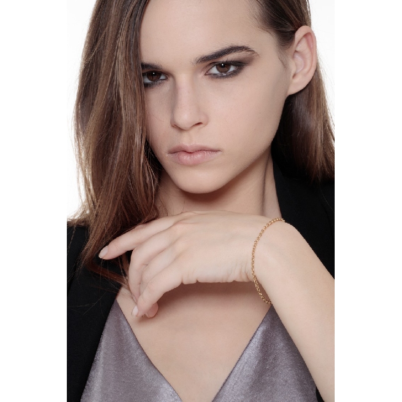 Bracciale in oro giallo 18k, cm 19