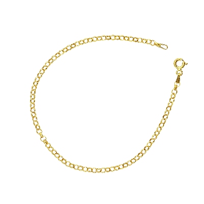Bracciale in oro giallo 18k, cm 19