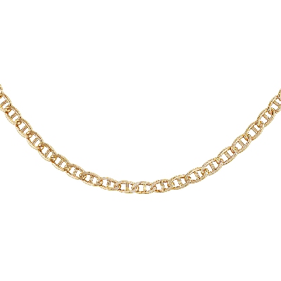 Collana traversino in oro giallo 18k, 50 cm