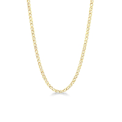 Collana traversino in oro giallo 18k, 50 cm